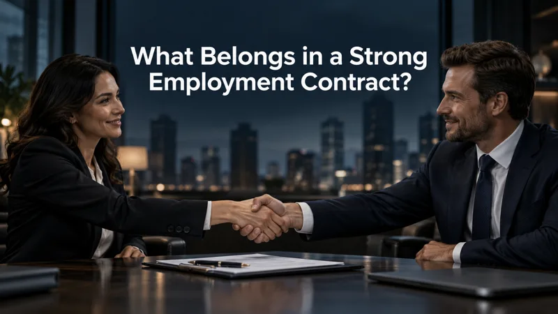 What Belongs in a Strong Employment Contract? by Dr. Brian Scott Glassman